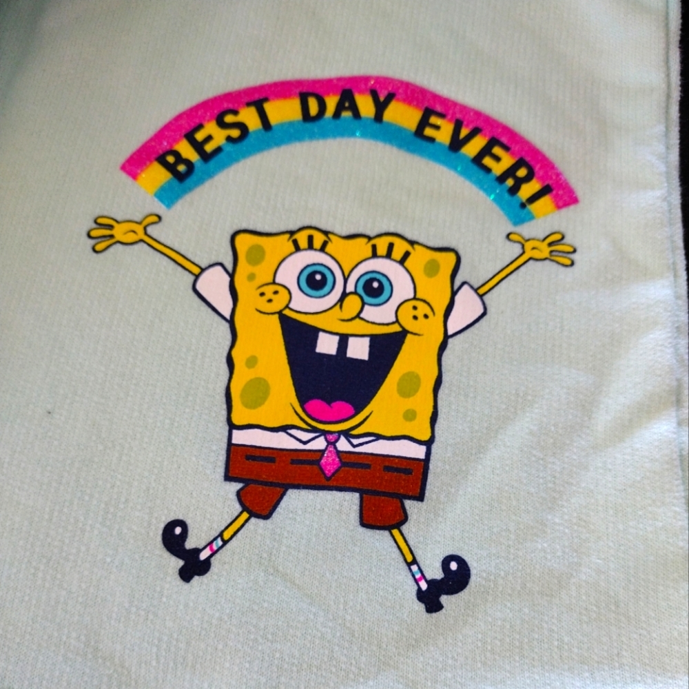 Sponge Bob Squarepants Girls Size 7/8 Mint Green Shorts NWT